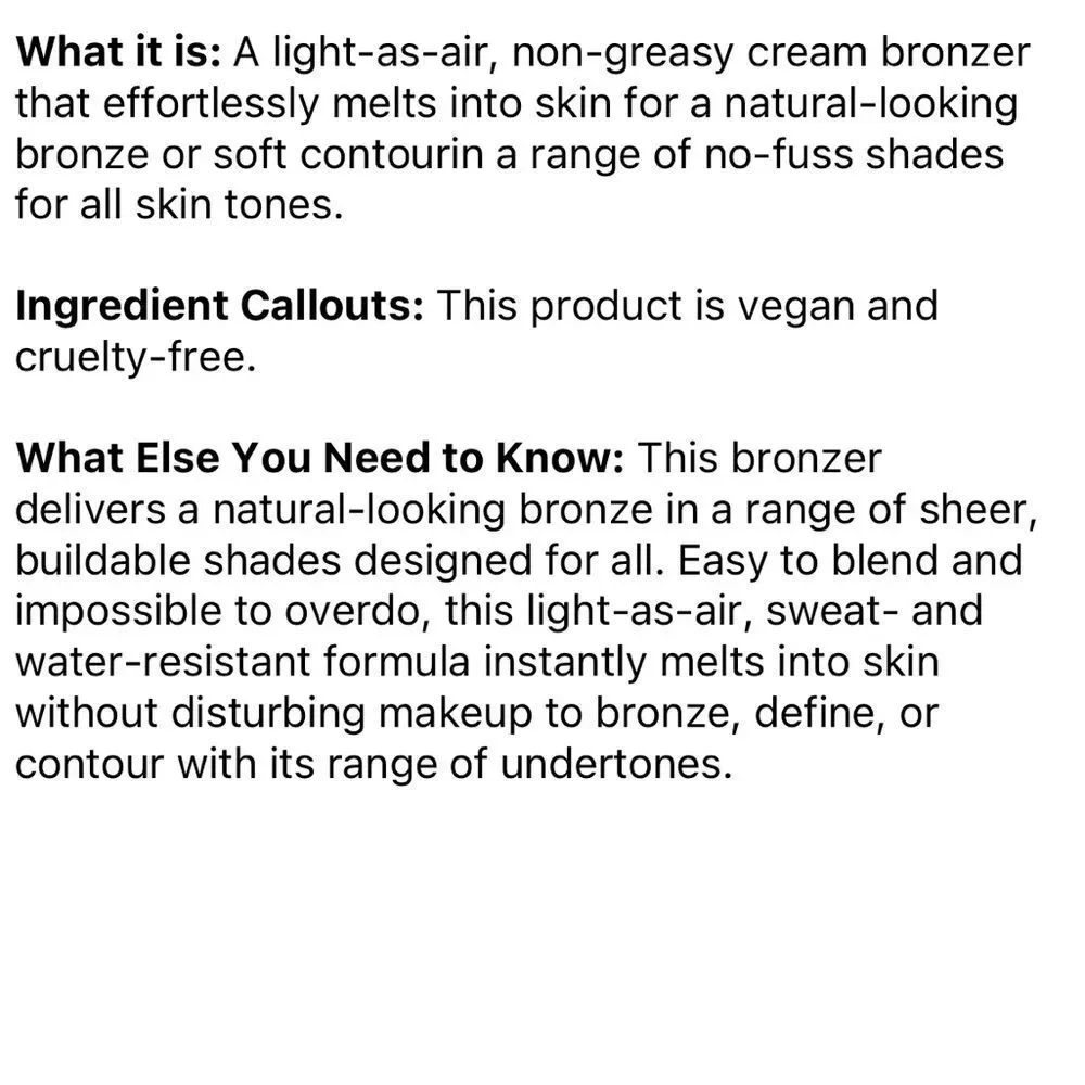 FENTY BEAUTY BY RIHANNA Cheeks Out Freestyle Cream Bronzer Color: Ash Brown